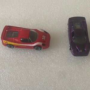 Ferrari Red and Purple Toy Car 1995
